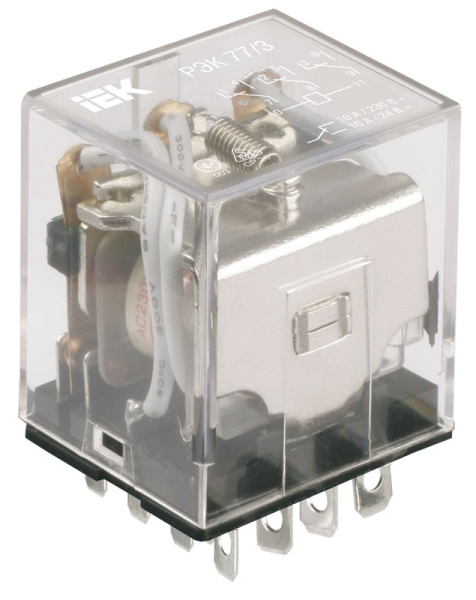 IEK ONI Реле РЭК78/3(MY3) с индикацией 5А 12В DC IEK ONI Реле РЭК78/3(MY3) с индикацией 5А 12В DC