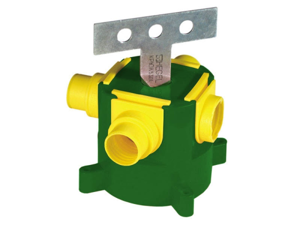 Купить Hegel Коробка установочная д/монолитных стен, 4 ввода,  внутр разм 70х66,5 мм, высота 72 мм,  IP 44 КУ1301