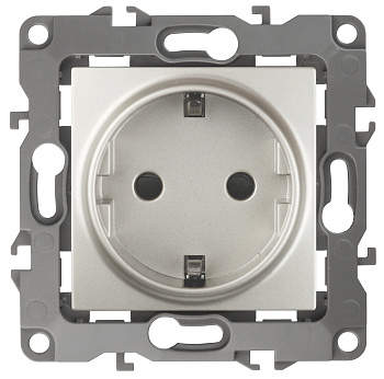 ЭРА 12-2102-15 Розетка 2P+E Schuko со шторками, 16A-250В, IP20, 12, Перламутр