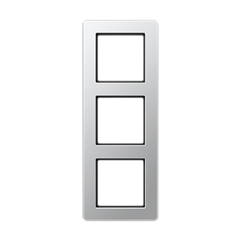 JUNG A Flow Алюминий Рамка 3-ая для вертикальной и горизонтальной установки AF583BFAL