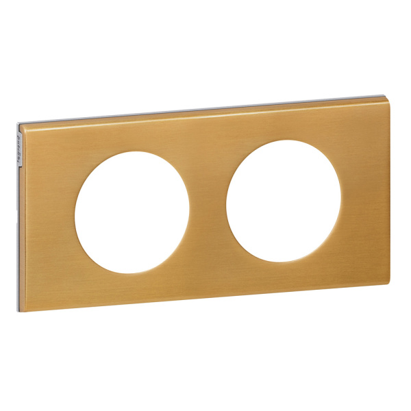 Купить Legrand Celiane Золото Рамка 2 поста (4 модуля) 069132