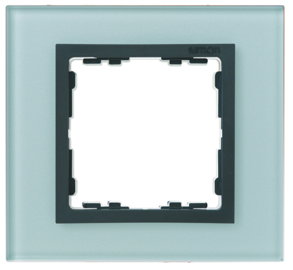 Simon 82 Nature Стекло серое Рамка 3-ая 82837-35