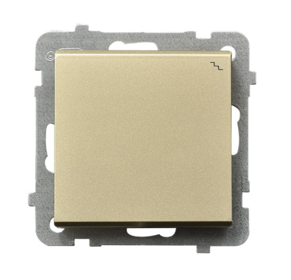 Ospel Sonata Шампанский золотой Переключатель (сх.6) 1-клавишный, без рамки ŁP-3R/m/39