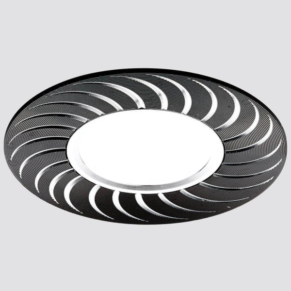 Купить Ambrella Встраиваемый потолочный точечный светильник A720 BK/AL сатин/черный