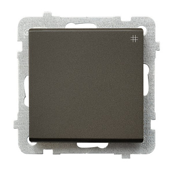 Ospel Sonata Шоколадный металлик Выключатель перекрестный (сх.7), без рамки ŁP-4R/m/40