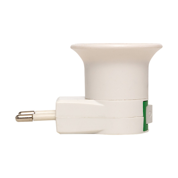 Купить EKF PROxima Переходник вилка-Е27 с выкл. бел.