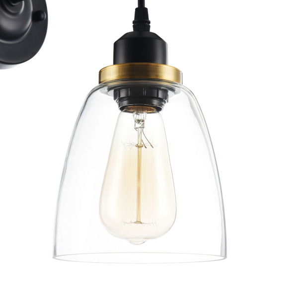 Купить Freya Loft Louise Черный Бра E27 60W FR4167-WL-01-BL