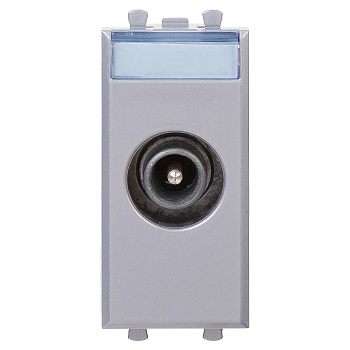 DKC Розетка ТВ проходная "Закаленная сталь" "Avanti", 1 мод