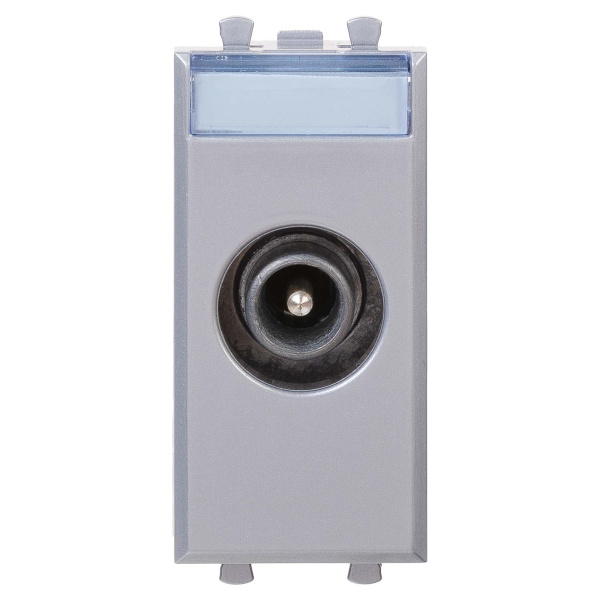 DKC Розетка ТВ проходная "Закаленная сталь" "Avanti", 1 мод