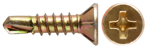 Купить Tech-Krep Саморезы оконные с буром 3,9х16 (500 шт) желтые - ведро мал 125461