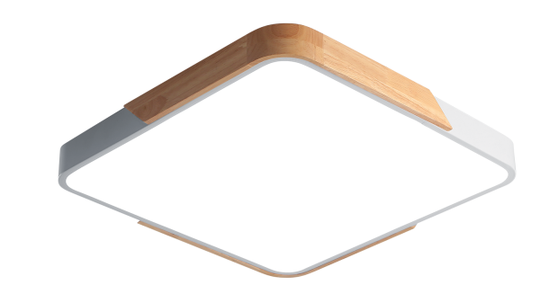 Jazzway PPB Sсandic-S 36w 4000K WH/W с деревянной планкой IP20 340*340*55 .5037311