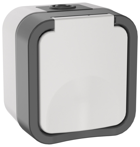 IEK TORS Розетка 1-я с з/к кр. 16А IP55 TS220 белый