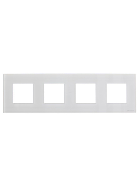 Купить ABB NIE Zenit Стекло белое Рамка 4-я 2+2+2+2 мод 2CLA227400N3001