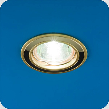 Italmac Nika 51 0 22 Светильник встраиваемый MR16 1x50W GU5.3 никель/золото/никель