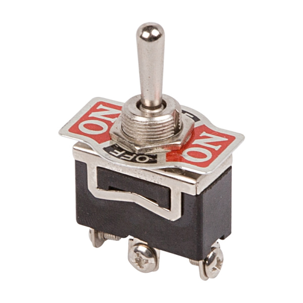 Тумблер 250V 10А (3c) ON-OFF-(ON) однополюсной Rexant 36-4151