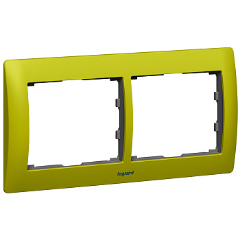Legrand Galea Life Зеленый Металл/Magic Green Рамка 2-я гориз 771922