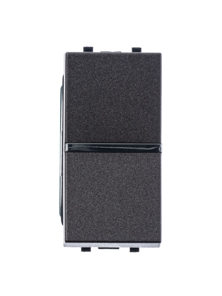 Купить ABB NIE Zenit Антрацит Переключатель 1-клавишный перекрестный 1 мод 2CLA211000N1801