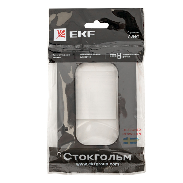 Купить EKF PROxima Стокгольм Черный Рамка для розетки 2-ой