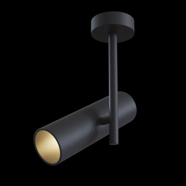 Купить Maytoni Technical Elti Черный Потолочный светильник GU10 50W C020CL-01B