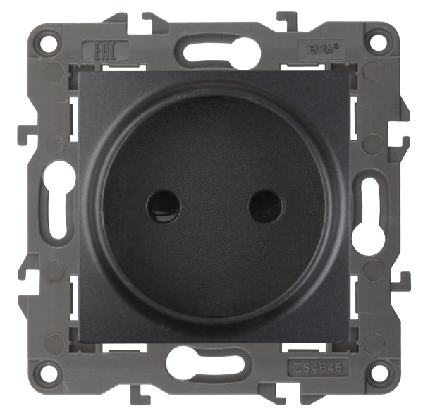 ЭРА 14-2105-05 Elegance Антрацит Розетка б/з