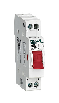 Dekraft Трехпозиционный выключатель-разъединитель 1P 16A ВР-103