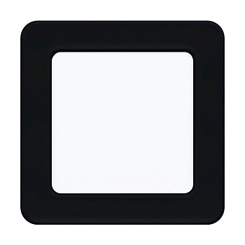 Eglo 99187 Светодиодный встраиваемый cветильник FUEVA 5, 5,5W (LED), 117х117, ET26, 700lm, 4000K, сталь, черный