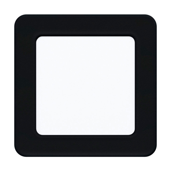 Eglo 99187 Светодиодный встраиваемый cветильник FUEVA 5, 5,5W (LED), 117х117, ET26, 700lm, 4000K, сталь, черный