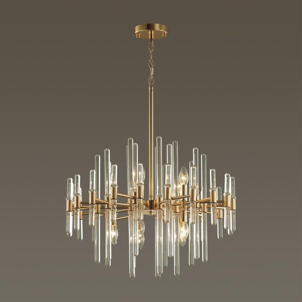 Купить Odeon Light 4988/10 HALL ODL22 387 золотой/стекло Люстра E14 10*40W STIKA