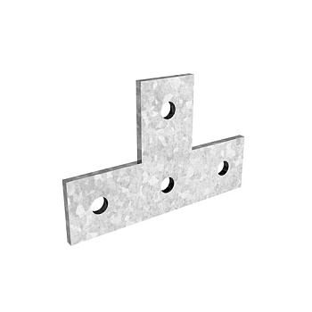 OSTEC Пластина Т-образная №4 для СТРАТ профиля, толщ. 5,0 мм, гальван. цинк