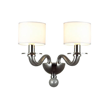 Odeon Light 4196/2W ODL19 509 хром/дымчатый/белый Бра E14 2*40W LAURA