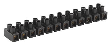 ЭРА Зажим винтовой NO-12B-20 ЗВИ-20 полипропилен 2.5-14 мм, 12 пар 100°С черный