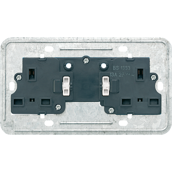 JUNG вставка двойная розетка, British Standart BS2172EINS