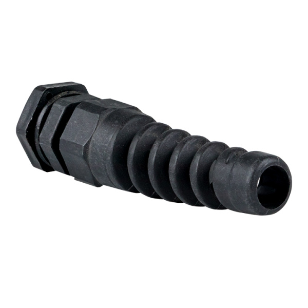 Купить EKF PROxima Сальник PG9 IP54 (100 шт) с гибким отводом d отв. 15 мм / d провод. 4-8 мм (чёрный)