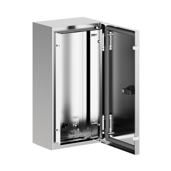 Купить DKC Корпус навесной STH с М/П из нержавеющей cтали AISI304 ВхШхГ 400x200x150 мм, с фланцем