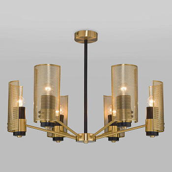 Eurosvet Потолочная люстра с металлическими плафонами 70139/6 латунь a057940