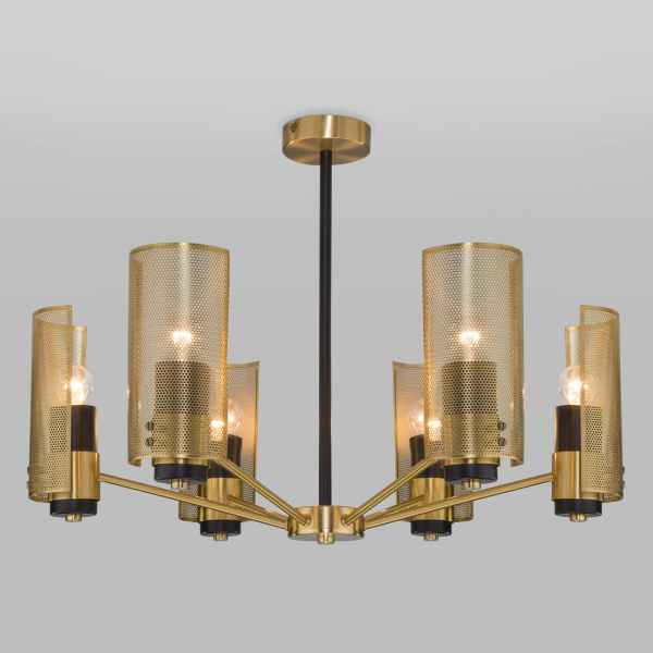 Eurosvet Потолочная люстра с металлическими плафонами 70139/6 латунь a057940