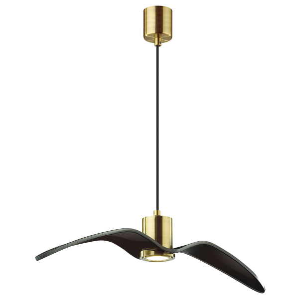 Купить Odeon Light 4900/1B PENDANT ODL22 233 черный/бронзовый/стекло Подвес GU10 1*5W BIRDS