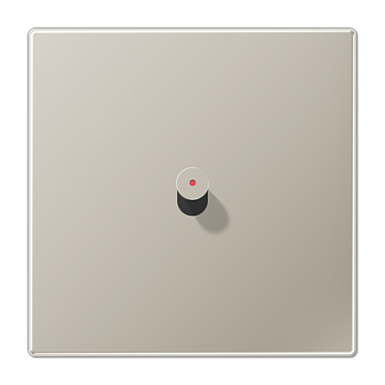 JUNG Центральная плата, 1 пост, 1 тумблер, конус с окошком металлическое исполнение нержавеющая сталь серия LS ES12-0KOK1