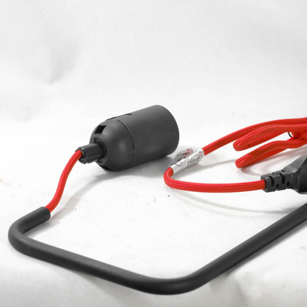 Купить Lussole LOFT Металл Черный / красный Без плафона Светильник настенный E27 40W LSP-8042