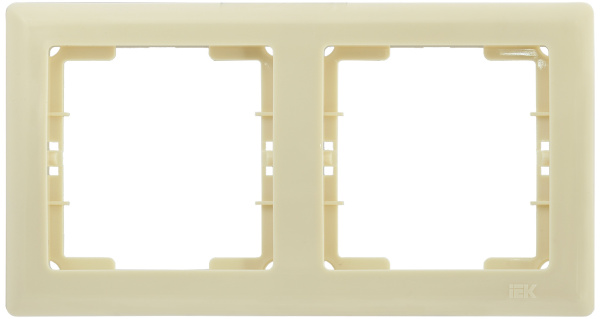 IEK РГ-2-БК Рамка 2 мест. гориз. BOLERO кремовый EMB20-K33