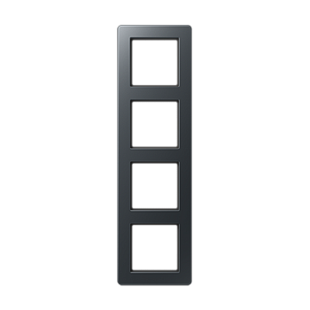 JUNG A Flow Матовый антрацит Рамка 4-ая для вертикальной и горизонтальной установки AF584BFANM