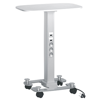 Legrand Snap-On мобильная мини-колонна алюминиевая с крышками из алюминия, 2 секции, высота 0,75 метра, цвет белый 653029