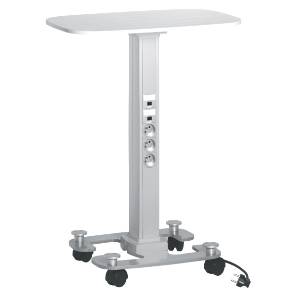 Legrand Snap-On мобильная мини-колонна алюминиевая с крышками из алюминия, 2 секции, высота 0,75 метра, цвет белый 653029