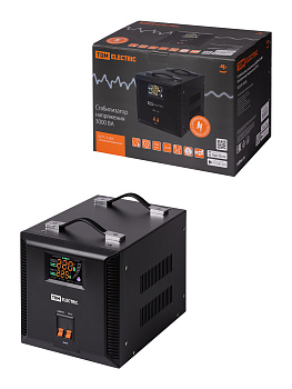 TDM Стабилизатор напряжения БСР1-3,0 кВА электронный переносной SQ1201-0035