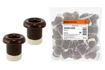 TDM Керамический проходной изолятор для провода  «ЭКО» бук (25шт) SQ2802-0009