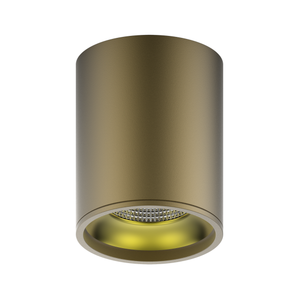 Купить Gauss Светильник Overhead накл цил 12W 900lm 3000K 170-240V IP20 79*100мм кофе золото LED HD001