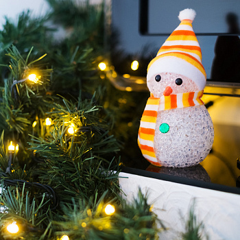 NEON-NIGHT Фигура светодиодная "Снеговик" 10см, RGB 513-019