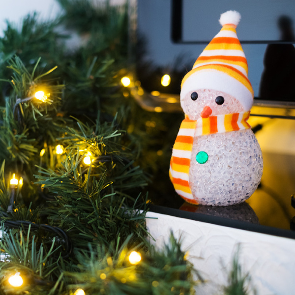 NEON-NIGHT Фигура светодиодная "Снеговик" 10см, RGB 513-019