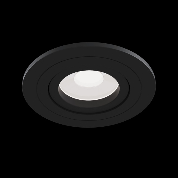 Купить Maytoni Technical Atom Черный Встраиваемый светильник GU10 50W DL023-2-01B