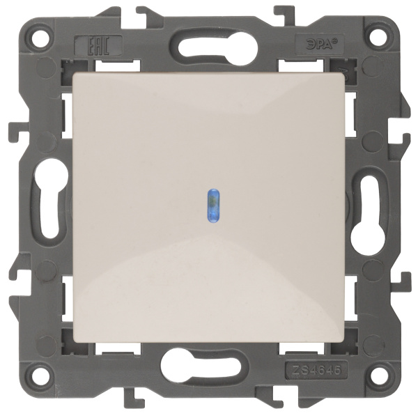 ЭРА 14-1102-02 Elegance Сл.кость Выключатель 1-кл с подсветкой